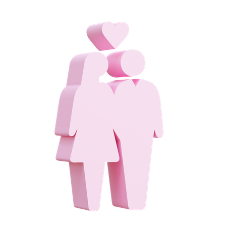 Couple  3D Icon