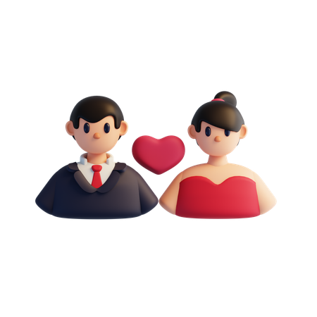 Couple  3D Icon