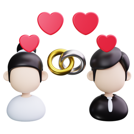 Couple  3D Icon