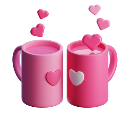 Boisson en couple  3D Icon