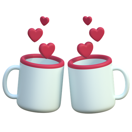 Boisson en couple  3D Icon