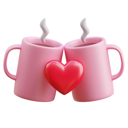 Couple Chocolate Drink  3D Icon