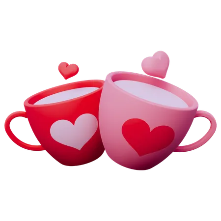 Couple Cups  3D Icon