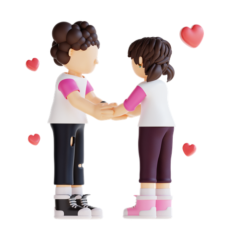 Couple Dance  3D Illustration