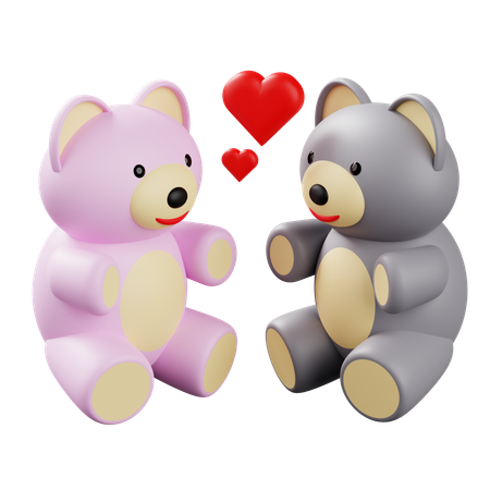 Quelques peluches  3D Icon