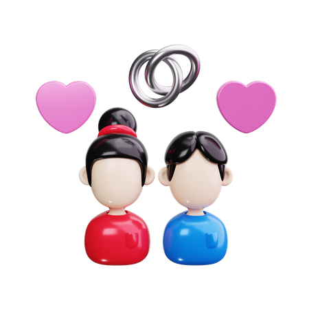 Couple Engagement  3D Icon