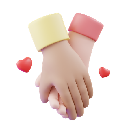 Couple Hands  3D Icon