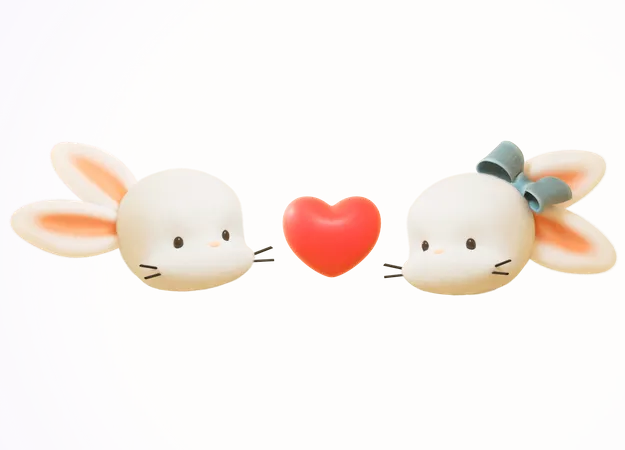 Couple in love  3D Icon