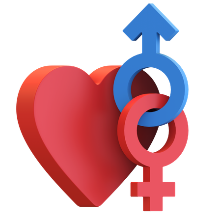 Couple in love  3D Icon