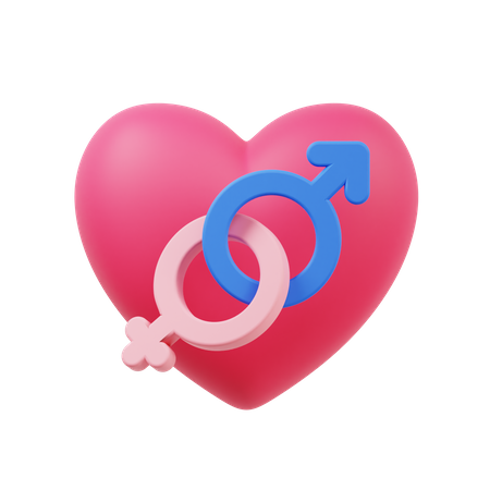 Couple in love  3D Icon