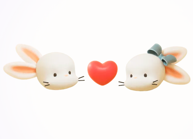 Couple in love 3D Icon