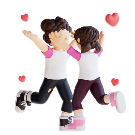 Couple Is Dancing  3D Icon