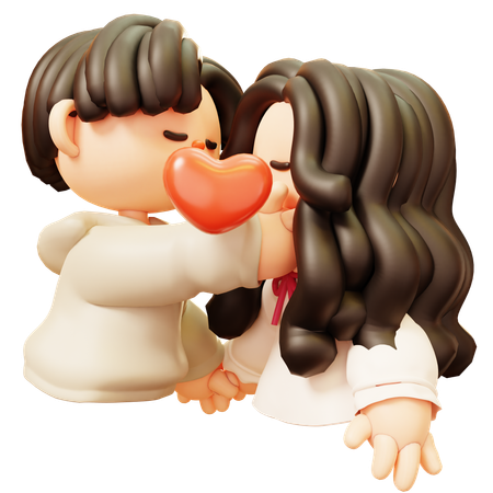 Couple Kissing  3D Icon