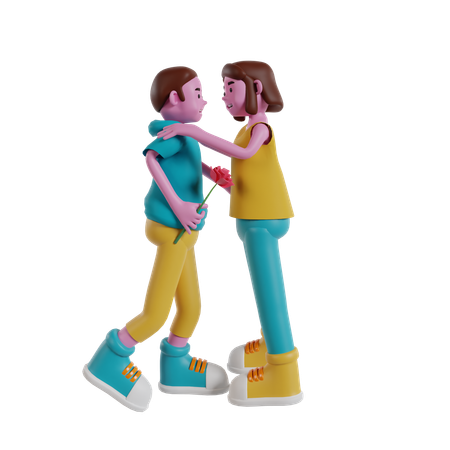 Couple Love  3D Icon