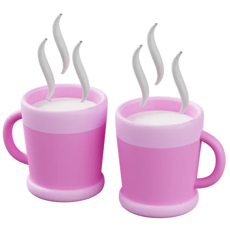 Couple Mug  3D Icon