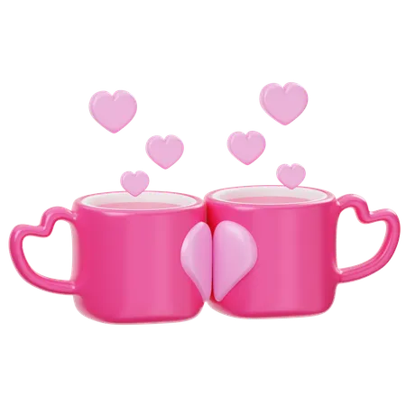 Couple Mug  3D Icon