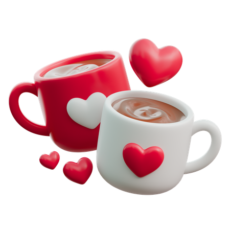 Couple Mug  3D Icon