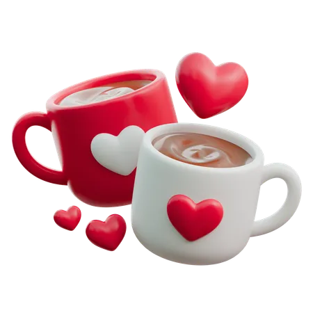 Couple Mug  3D Icon