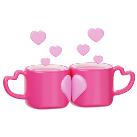 Couple Mug  3D Icon