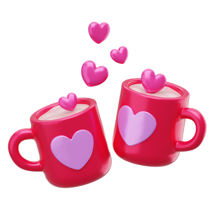 Couple Mug  3D Icon