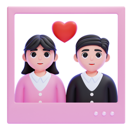 Couple Photo  3D Icon