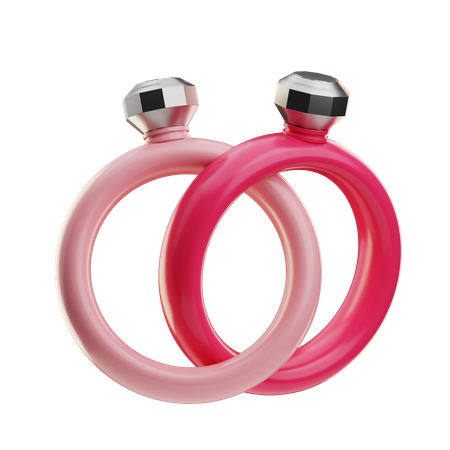 Couple Ring  3D Icon