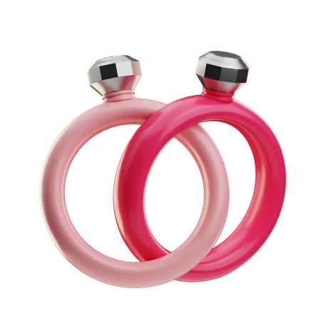 Couple Ring  3D Icon