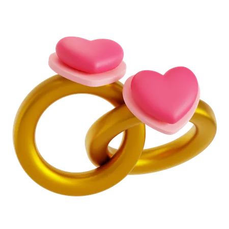 Couple Ring  3D Icon