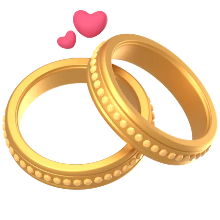 Couple Ring  3D Icon