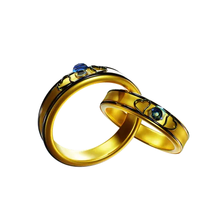 Couple Ring  3D Icon