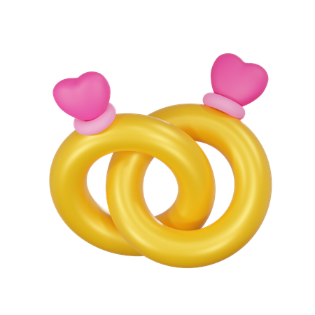 Couple Ring  3D Icon