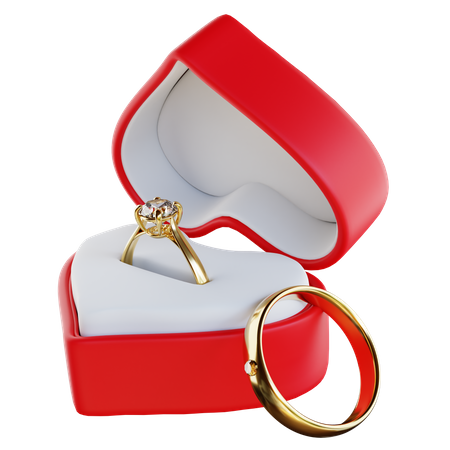 Couple Ring  3D Icon