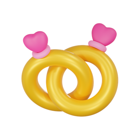 Couple Ring  3D Icon