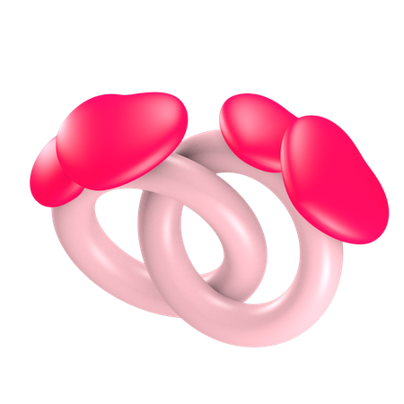 Couple Ring 3D Icon