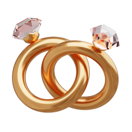 Couple Ring 3D Icon