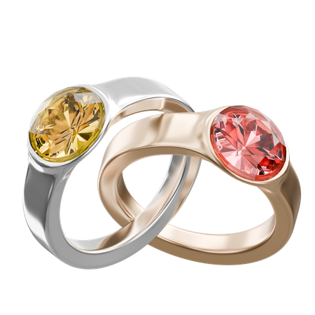 Couple Rings  3D Icon
