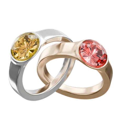 Couple Rings  3D Icon