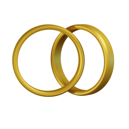 Couple Rings  3D Icon