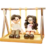 Couple Sitting On Swing
