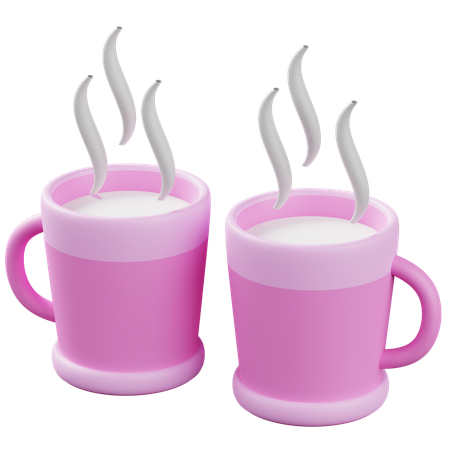 Tasse de couple  3D Icon