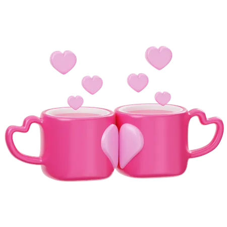 Tasse de couple  3D Icon