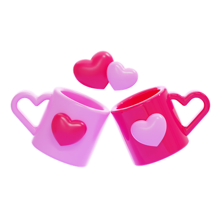 Tasse de couple  3D Icon