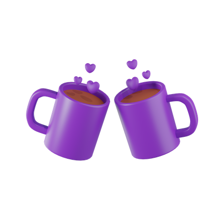 Tasse de couple  3D Icon