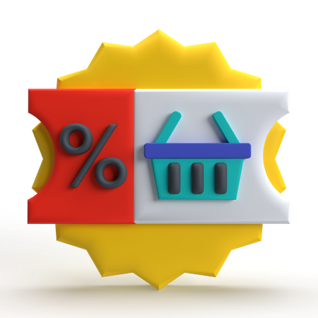 クーポン  3D Icon