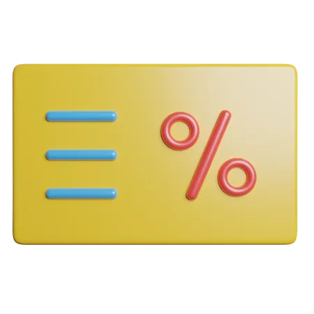 クーポン  3D Icon