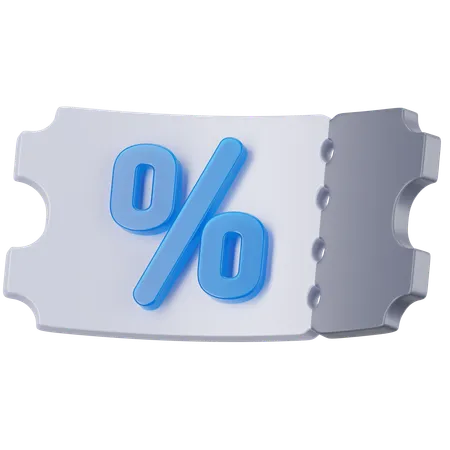 Coupon  3D Icon