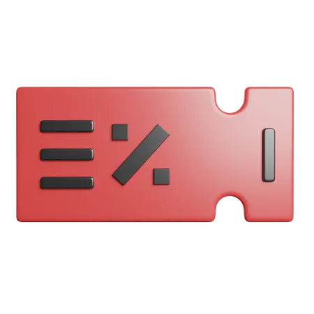 クーポン  3D Icon