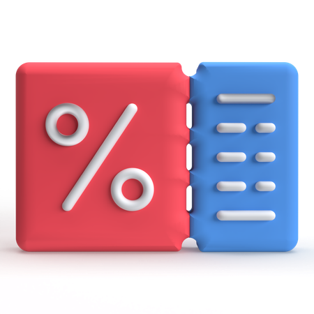 クーポン  3D Icon