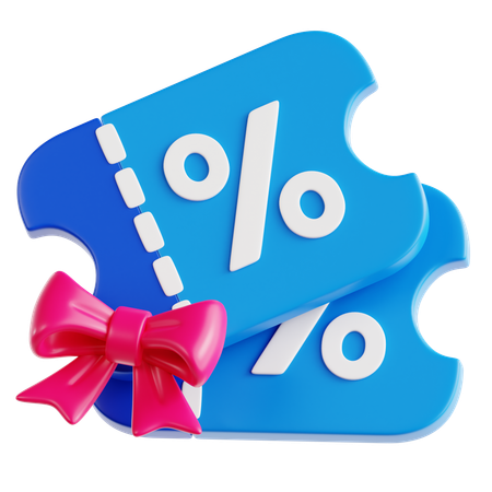 Coupon  3D Icon