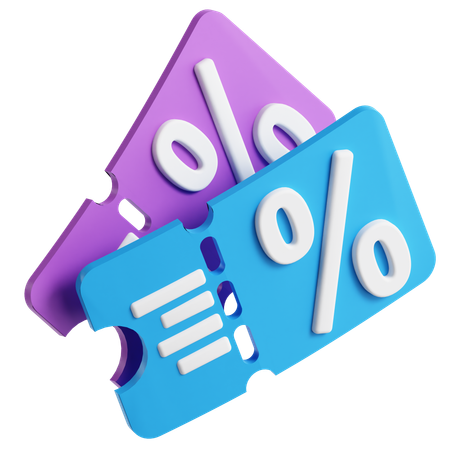 Coupon  3D Icon